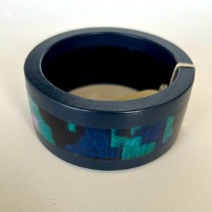 ELK THE LABEL wood and resin bangle bracelet nwt